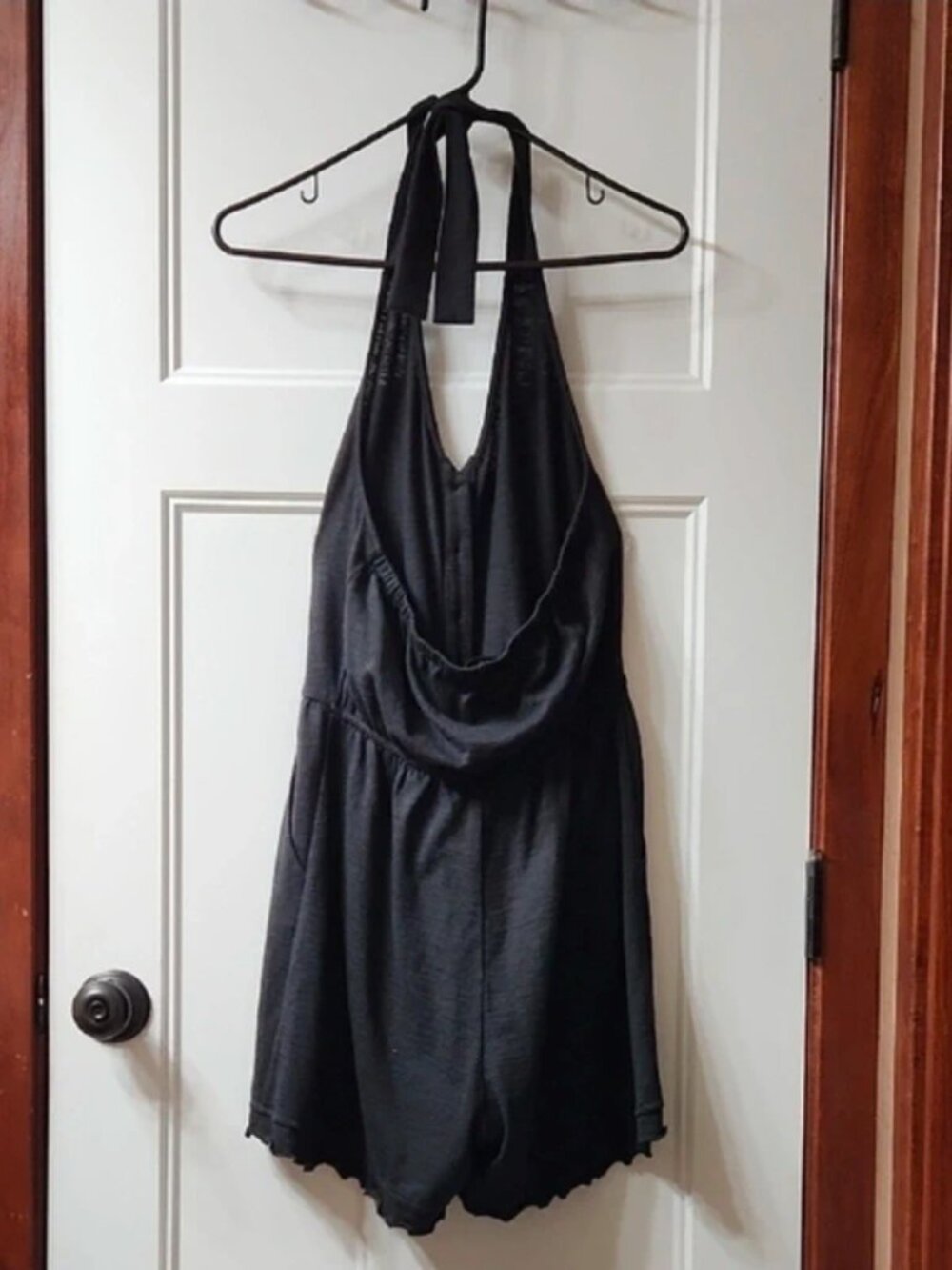 Doe & Rae Black Halter Romper - Picture 4 of 5